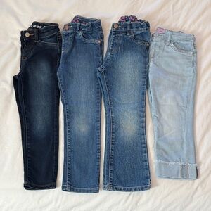 Kids Denim Jeans Set - Blue and Light Blue